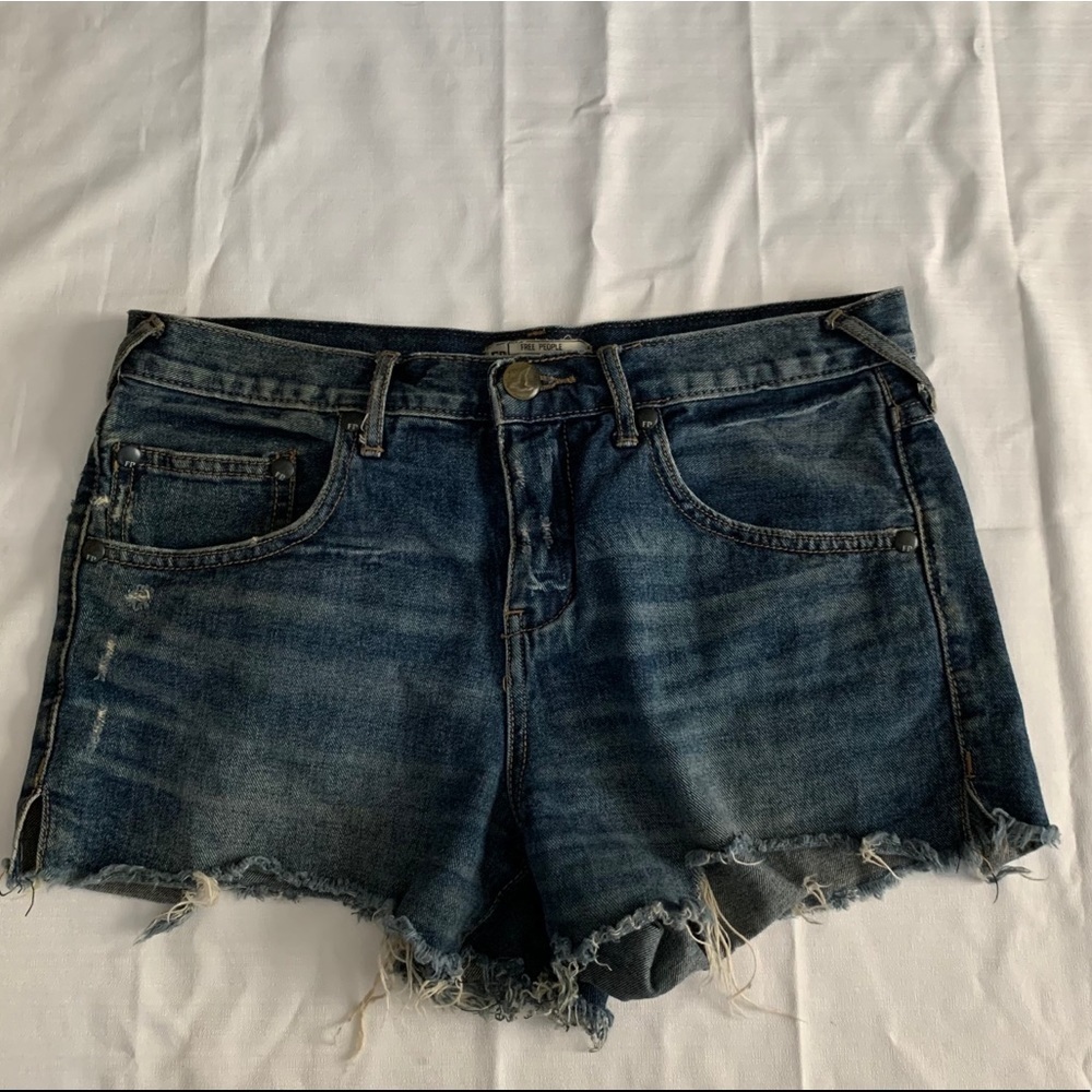 Free People Jean shorts